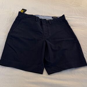 Polo by Ralph Lauren Navy Flat Front Shorts